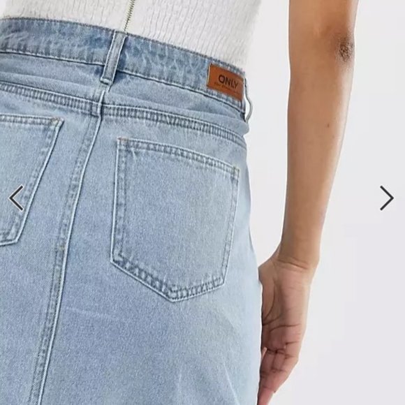 Denim Jean A Line Skirt Small - Picture 3 of 8